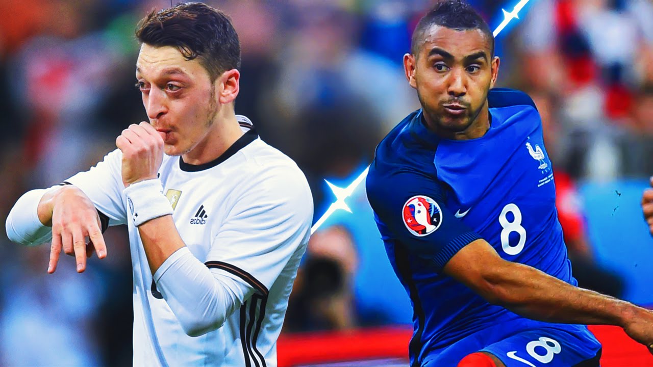 Mesut Ozil will shoulder Germany's hopes while Dimitri Payet will hope to inspire the French to victory Mesut Ozil of Germany and Dimitri Payet of France