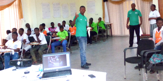 A first aid trainer of the St John’s Ambulance Ghana taking some pupils from selected public schools through basic first aid training A first aid trainer of the St John’s Ambulance Ghana taking some pupils from selected public schools through basic first aid training
