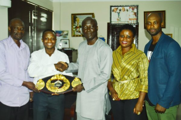 L-R: Yoofi Boham, Isaac Dogboe, Nii Lantey Vanderpuije, Naa Darkuah Dodoo and Paul Dogboe