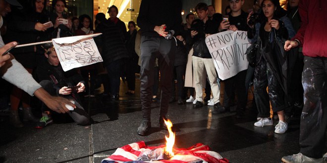 Trump protests