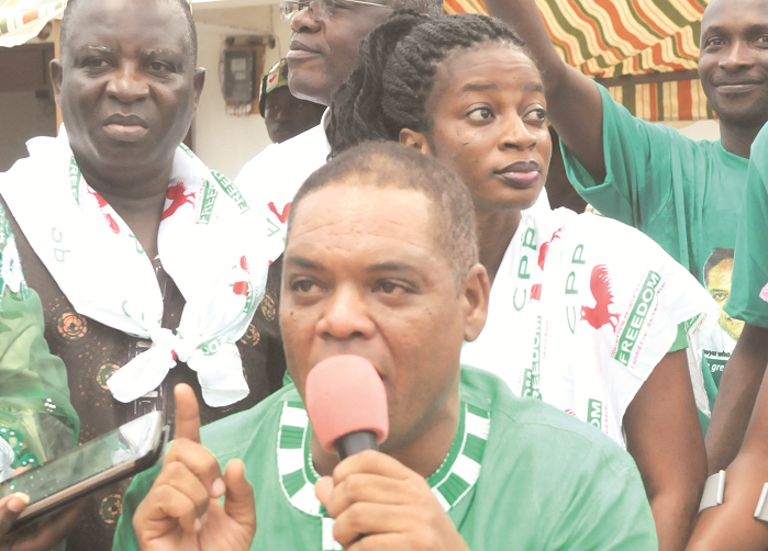  Mr Ivor Greenstreet campaigning in Koforidua in the Eastern Region