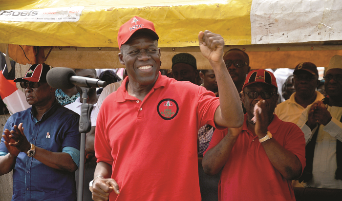  Vice-President Kwesi Amissah-Arthur addressing NDC supporters