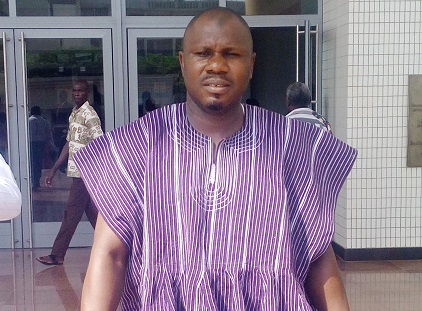 Mr Saaka Salia, the plaintiff,  leaving the court premises after the ruling. Picture: EMMANUEL EBO HAWKSON