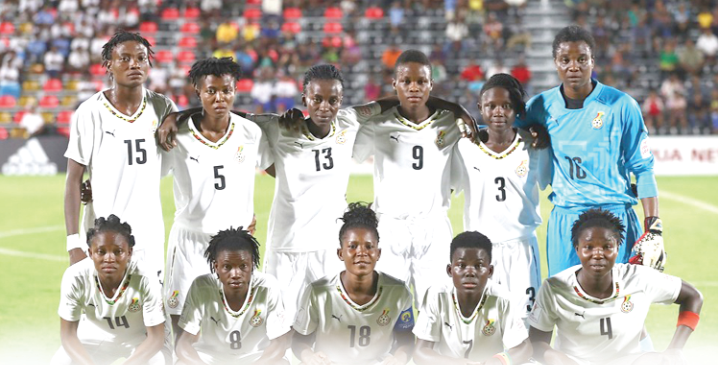 • Ghana’s Black Princesses as they lined up against New Zealand last Monday. • Ghana’s Black Princesses as they lined up against New Zealand last Monday.