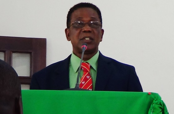 Prof. Kwesi Yankah delivering the keynote address. Picture: OWUSU INNOCENT