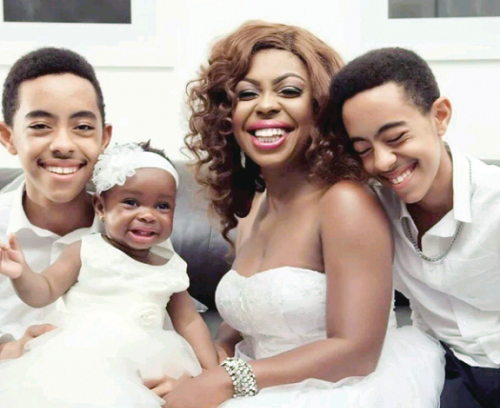 Afia and her children