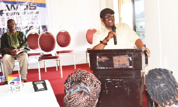 Nana Kwasi Gyan-Apenteng addressing the gathering