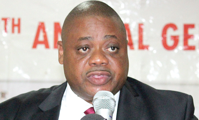 Mr Eric Yao, Managing director, Ghana Post Company Limited, delivering a speech. Picture: BENEDICT OBUOBI