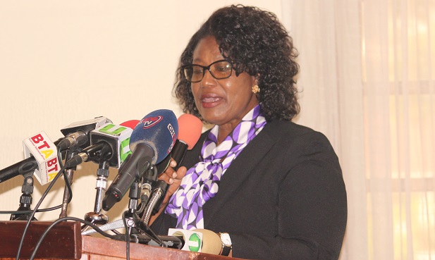 Mrs Florence Hutchful Managing Partner, 2MB Consulting Services Limited, delivering the keynote address.  Picture: NII MARTEY M. BOTCHWAY