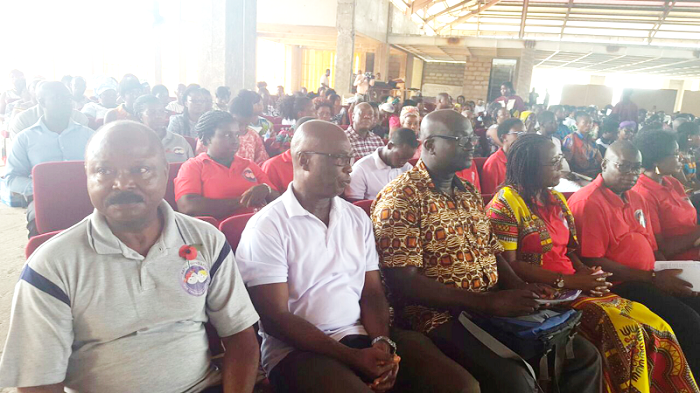 Members of the KFCD and the Congregation. INSET: Doctor Philip Nyinaku,addressing the congregation Members of the KFCD and the Congregation. INSET: Doctor Philip Nyinaku,addressing the congregation