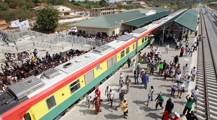 The newly constructed Sekondi/Takoradi-Kojokrom suburban railway line The newly constructed Sekondi/Takoradi-Kojokrom suburban railway line