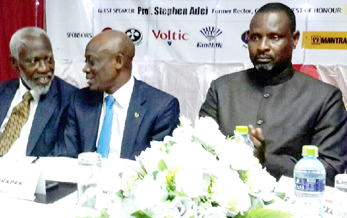 Mr Seth Terkper (middle) in a discussion with Prof. Stephen Adei former rector, GIMPA. On the right is Mr James Asare-Adjei, the AGI president at the 5th Annual General Meeting of the AGI in Kumasi Mr Seth Terkper (middle) in a discussion with Prof. Stephen Adei former rector, GIMPA. On the right is Mr James Asare-Adjei, the AGI president at the 5th Annual General Meeting of the AGI in Kumasi