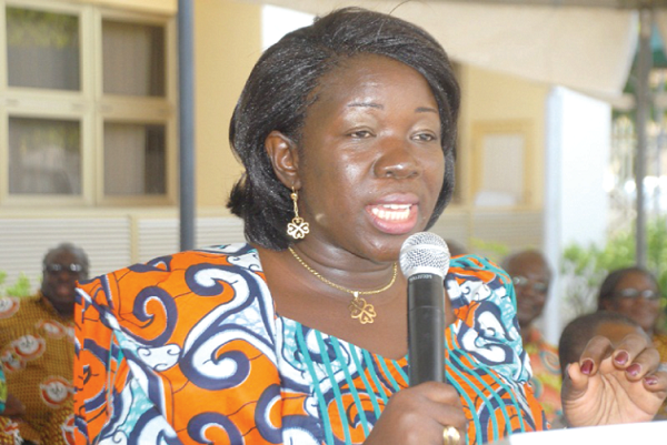 Mrs Elizabeth-Adjare, Minister of Tourism Culture and Creative Arts