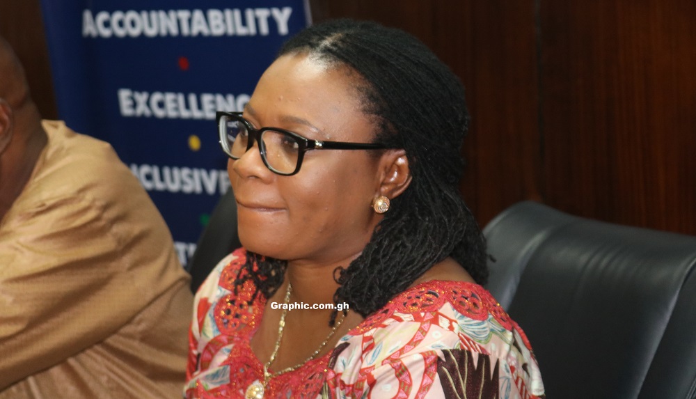 Former Chairperson of the Electoral Commission (EC), Mrs Charlotte Osei