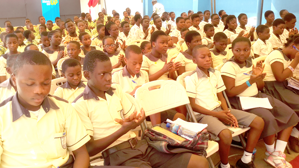A cross-section of the students at the function