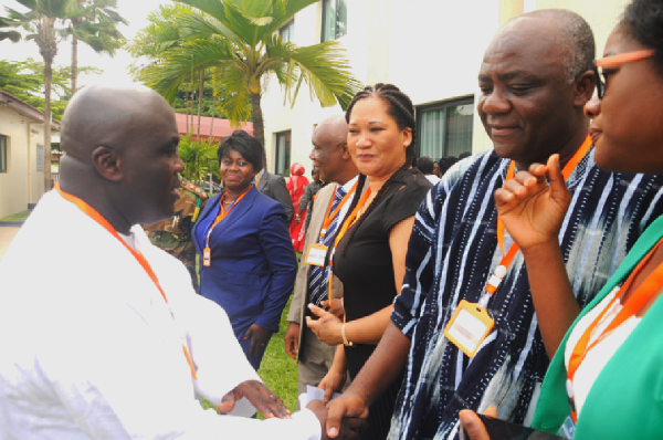 Mr Julius Debrah interacting with participants during the seminar Mr Julius Debrah interacting with participants during the seminar