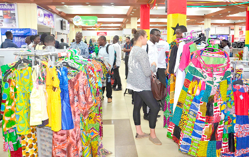 Flashback: Some petrons of the Melcom Made-in-Ghana Festival last year looking at the local product on sale Flashback: Some petrons of the Melcom Made-in-Ghana Festival last year looking at the local product on sale