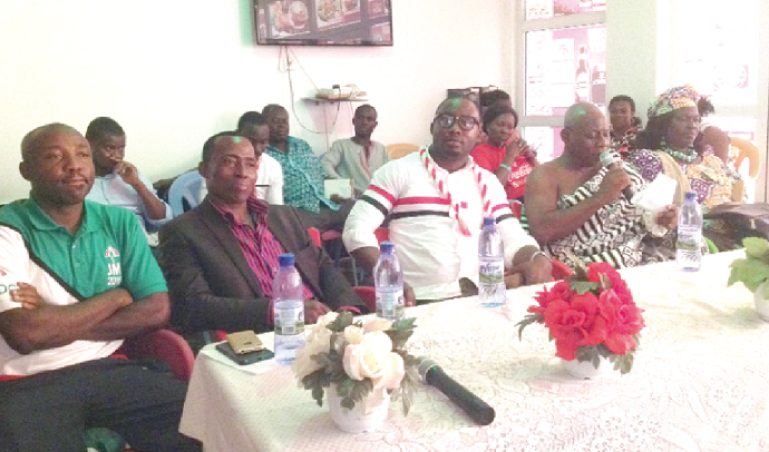  From left: Mr Mumuni (NDC), Mr Appiah (NPP), Mr Klemm (PPP) and Ms Agyemang (independent candidate) [extreme right] at the Kpone Katamanso NCCE forum 