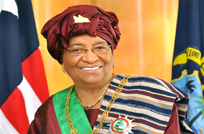 President Ellen Johnson Sirleaf of Liberia Akufo-Addo congratulates new Ecowas Chair, President Ellen Johnson Sirleaf