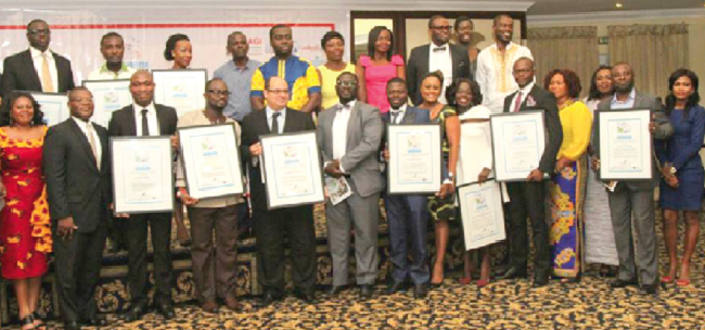 A cross section of winners at the GHACEA 2016 A cross section of winners at the GHACEA 2016