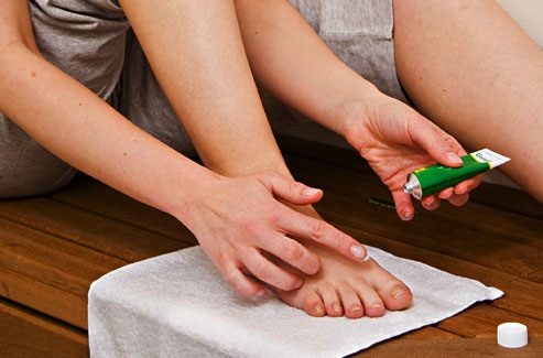 Anti-fungal ointments are also helpful. Anti-fungal ointments are also helpful.