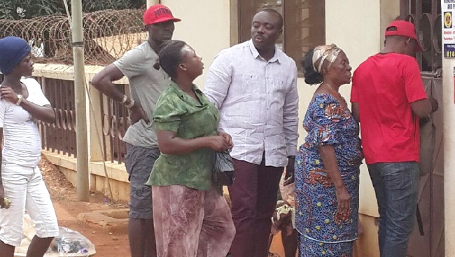 Some frustrated ECG customers in Tema. Picture: Della Russel Ocloo Some frustrated ECG customers in Tema. Picture: Della Russel Ocloo