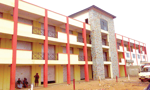 The three-storey new market complex for Ashaiman New market complex for Ashaiman