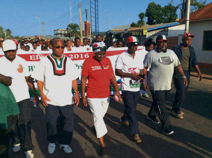 NDC leadership leading the health walk in the Volta Region Don’t gamble with destiny of Volta Region — NDC