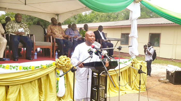 The Deputy Minister of Education in charge of Tertiary Education, Mr Samuel Okudzeto Ablakwa, announcing the release of the book and research allowance in Kumasi yesterday. GH¢37m released as research allowance to lecturers