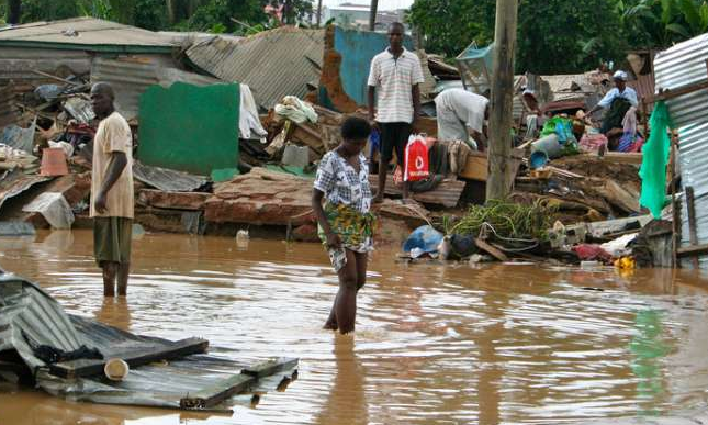 Flood victims receive relief items Two present relief items to flood victims
