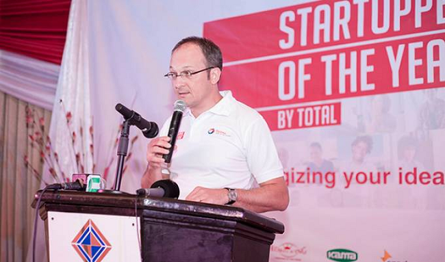 Total Ghana staff interact with customers