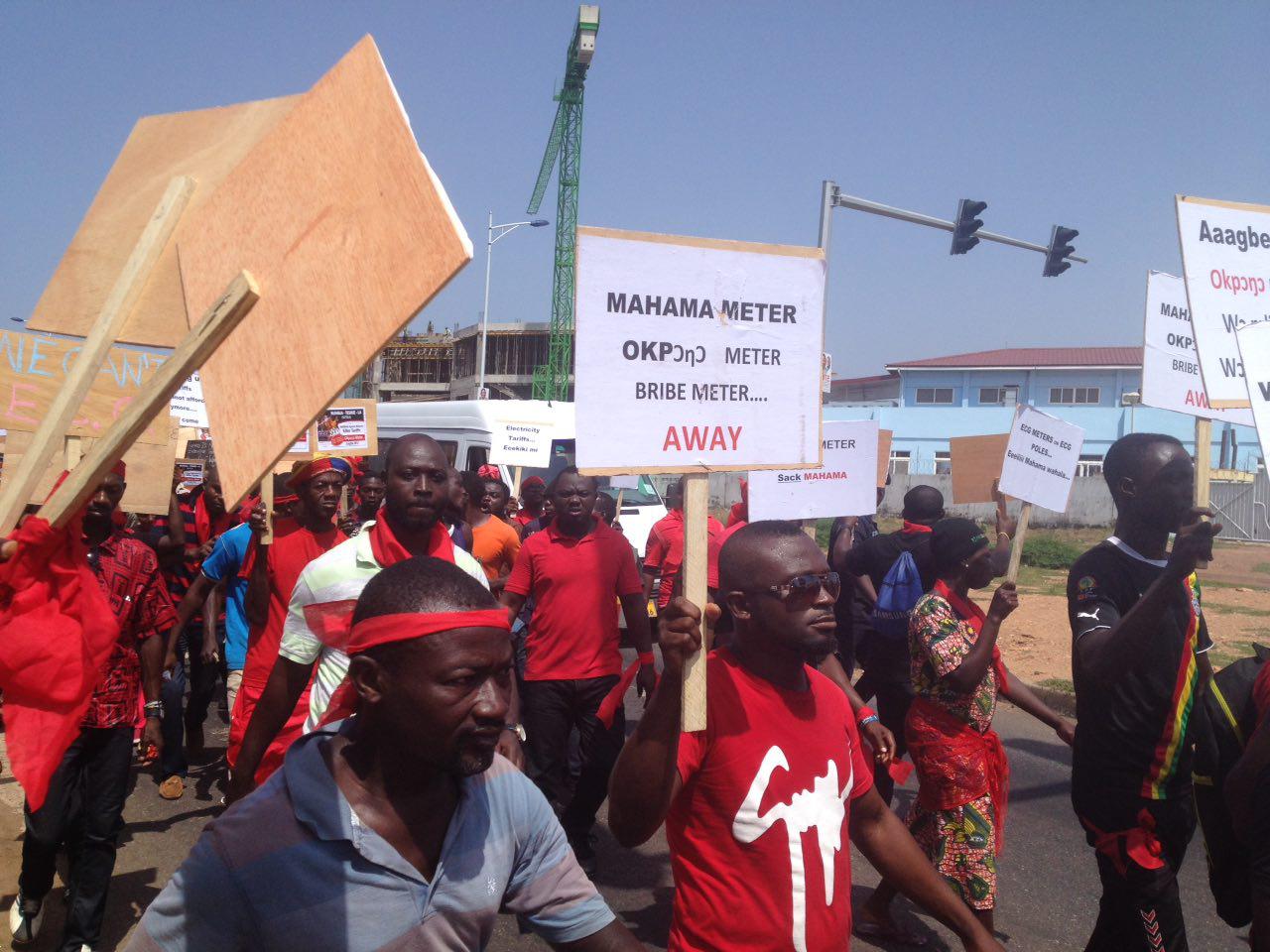 La, Teshie, Nungua residents protest high utility tariffs