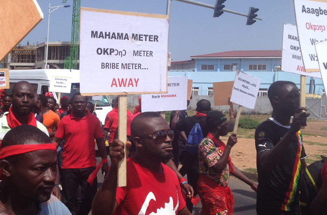 La,Teshie, Nungua residents protest high utility tariffs Solving the power challenges: No partisanship needed