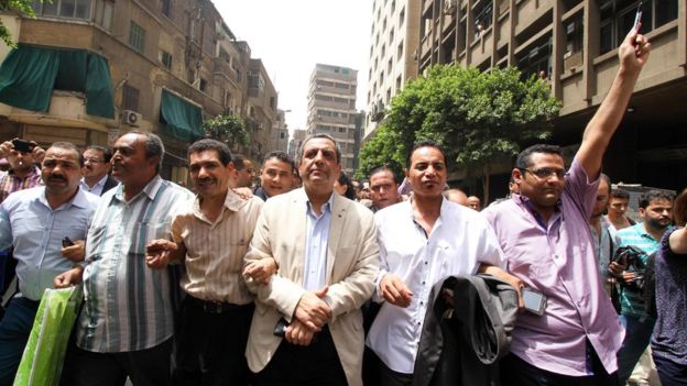 Egypt's journalists' union has accused the authorities of declaring war on media freedom Egypt deports British-Lebanese talkshow host