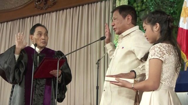 Rodrigo Duterte sworn in as Philippines president