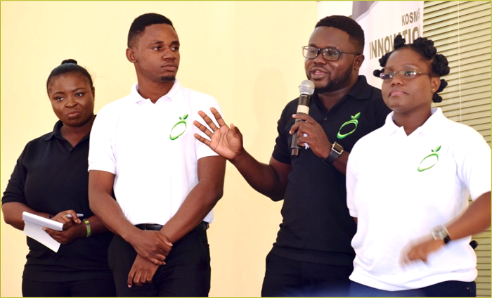Some of the participants answering questions after presenting their business plan Some of the participants answering questions after presenting their business plan