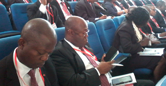 Section of the accountants at the conference Section of the accountants at the conference