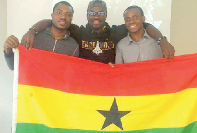 The trio who designed GhanSat-1 proud of being Ghanaian The trio who designed GhanSat-1 proud of being Ghanaian