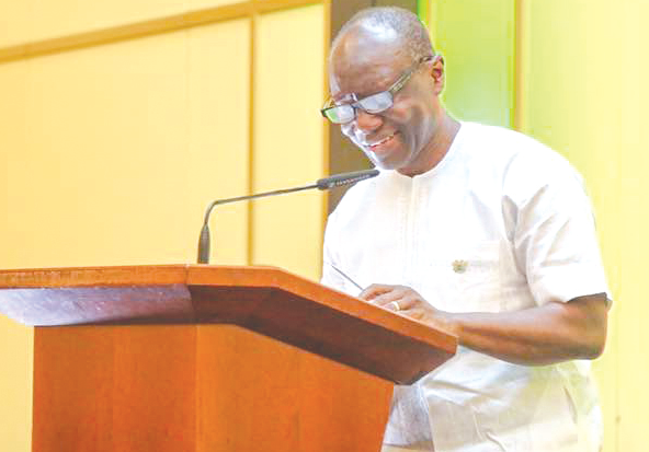 Mr Ken Ofori-Atta, the Minister of Finance, addressing some members of the Ghanaian community in Germany Mr Ken Ofori-Atta, the Minister of Finance, addressing some members of the Ghanaian community in Germany