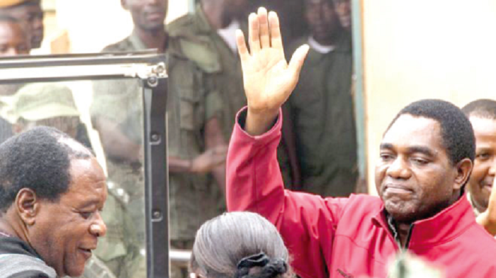 • Opposition leader Hakainde Hichilema is facing treason charges • Opposition leader Hakainde Hichilema is facing treason charges