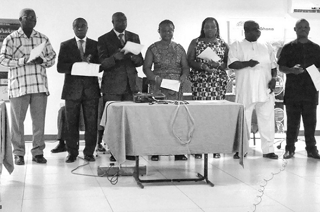 The seven-member board of directors for Tropenbos Ghana The seven-member board of directors for Tropenbos Ghana