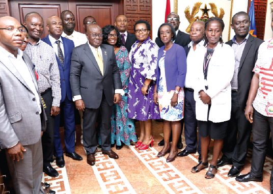 President Akufo-Addo (4th left) with members of the Ghana Pharmaceutical Council at the Flagstaff House in Accra President Akufo-Addo (4th left) with members of the Ghana Pharmaceutical Council at the Flagstaff House in Accra