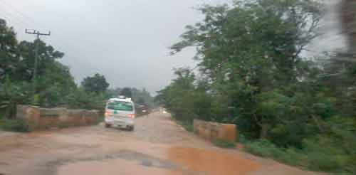 Portions of Asamankese-Akwatia highway bad Portions of Asamankese-Akwatia highway bad