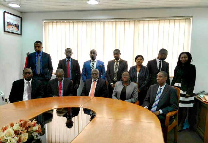 Mr Felix Ntrakwah (seated 3rd right) in a pose with the other board Mr Felix Ntrakwah (seated 3rd right) in a pose with the other board