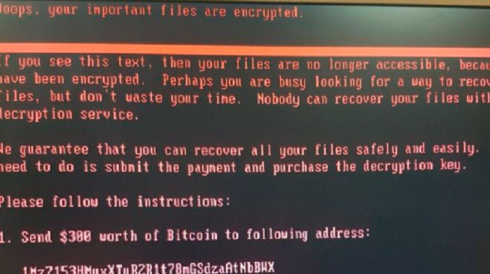 Many reports suggest that screens around the world are getting this message, indicating a ransomware attack is to blame Many reports suggest that screens around the world are getting this message, indicating a ransomware attack is to blame