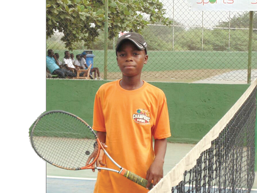 Kenneth Adjokatse, ready to rumble at the U-14 event tomorrow Kenneth Adjokatse, ready to rumble at the U-14 event tomorrow