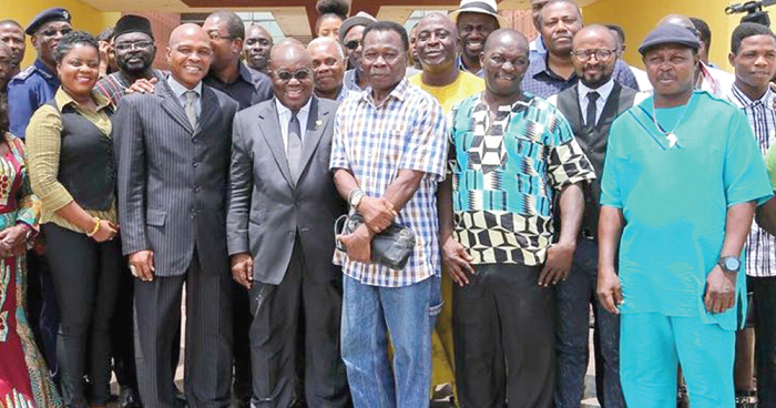 President Akufo-Addo with former world champions and GBS officials at the flagstaff House President Akufo-Addo with former world champions and GBS officials at the flagstaff House