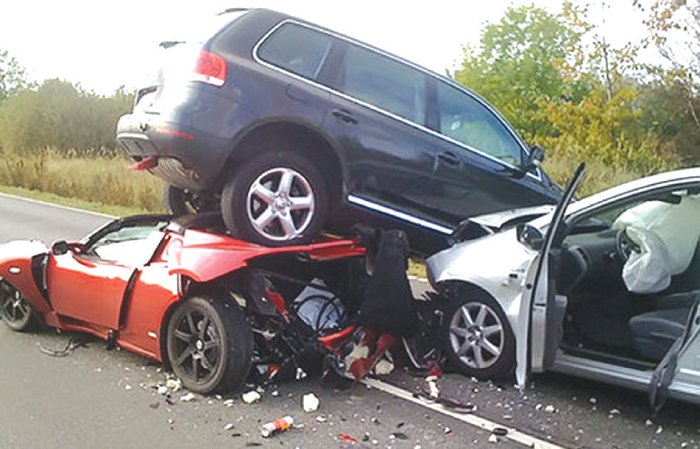 Reckless driving increases the number of accidents on our roads Reckless driving increases the number of accidents on our roads