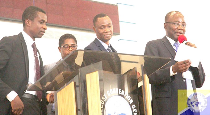 Prophet James Osei Amaniampong (right) and other church leaders Prophet James Osei Amaniampong (right) and other church leaders