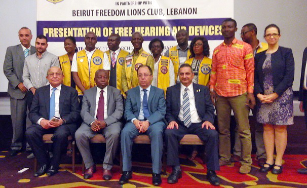 A group picture of executives of the Lebanon Lions Club A group picture of executives of the Lebanon Lions Club